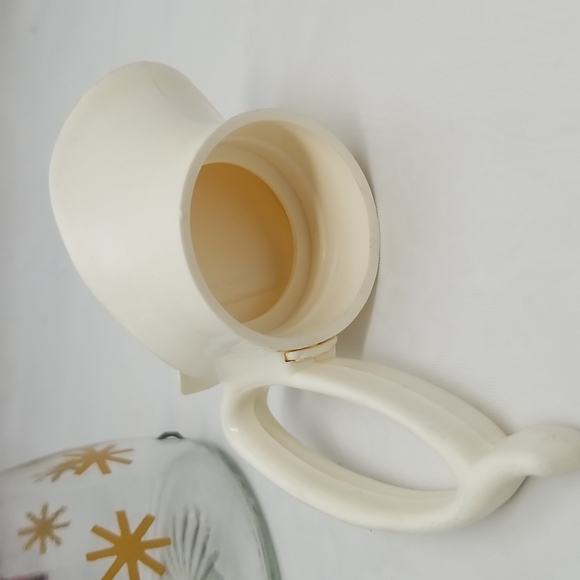 Log Cabin Mid Century Starburst Syrup Pitcher - Picture 6 of 15